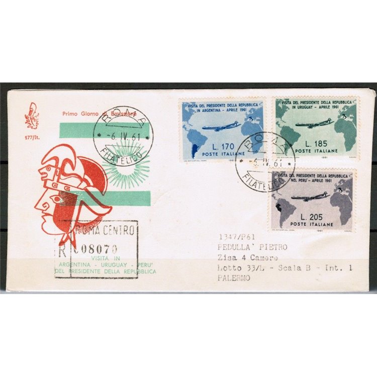 ITALIA 1961 FDC (Venetia) Presidente Gronchi racc