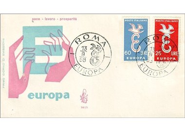 ITALY 1958 FDC (Venetia) Europa Cept