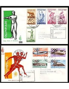 ITALIA 1960 FDC (Venetia) Olimpiade racc na