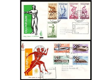 ITALY 1960 FDC (Venice) Olympics collected