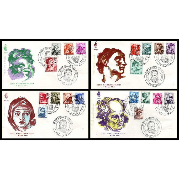 ITALY 1961 FDC (Venetia) Michelangiolesca