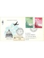 VATICAN 1958 FDC (Venice) Domes, registered airmail