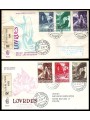 VATICAN 1958 FDC (Venice) Apparition of the Virgin in Lourdes collected