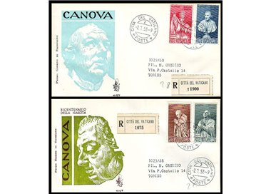 VATICANO 1958 FDC (Venetia) Antonio Canova racc