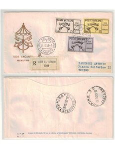 VATICAN 1958 FDC (Venice) Sede vacante recc