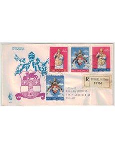 VATICANO 1959 FDC (Venetia) Incoronazione di Giovanni XXIII racc