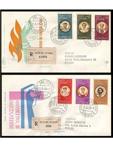 VATICAN 1959 FDC (Venice) Persecutions of Valerian collected