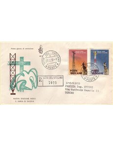 VATICAN 1959 FDC (Venice) Santa Maria Radio Centre collected