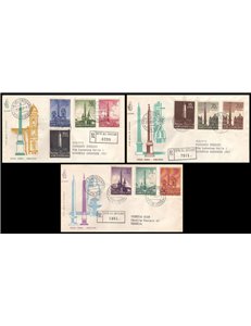 VATICAN 1959 FDC (Venetia) Obelisks, registered airmail