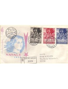 VATICAN 1959 FDC (Venice) Christmas collection