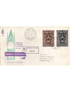 VATICAN 1960 FDC (Venice) Diocesan Synod of Rome collected