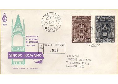 VATICANO 1960 FDC (Venetia) Sinodo diocesano di Roma racc