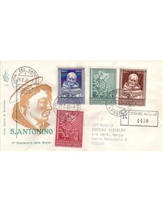VATICAN 1960 FDC (Venice) Centenary of Saint Antoninus collected