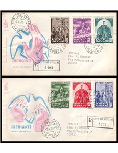 VATICAN 1960 FDC (Venice) World Refugee Year collected