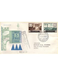 SAN MARINO 1959 FDC (Venetia) Stamps from Romagna collected
