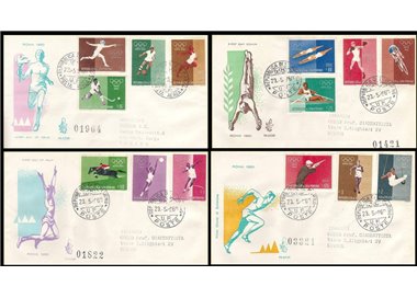 SAN MARINO 1960 FDC (Venice) Rome Olympics collectible