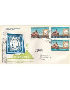 SAN MARINO 1961 FDC (Venice) Risorgimento philatelic exhibition collection