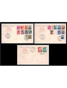 FDC ITALIA 1961 Michelangiolesca 3 Buste Cavallino