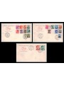 FDC ITALY 1961 Michelangelo-esque 3 Covers Cavallino