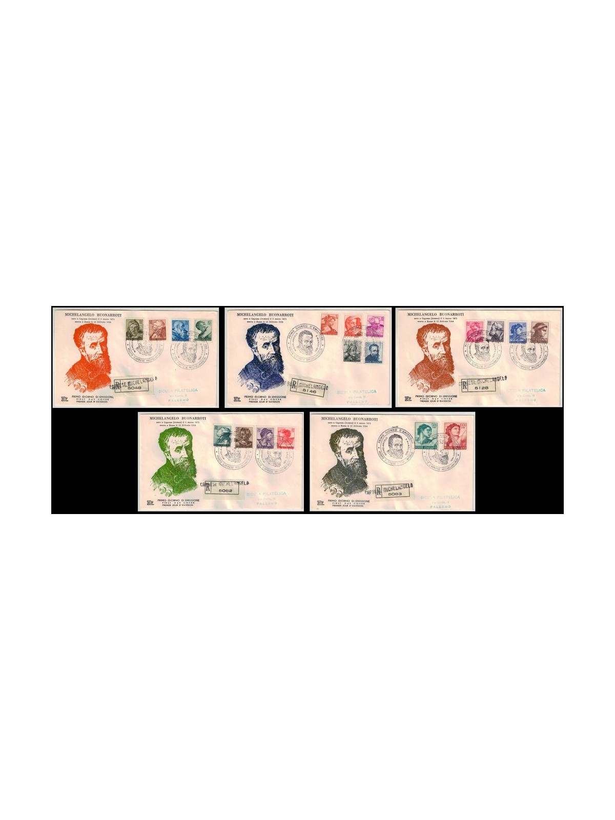 ITALY 1961 FDC (Chimera) Michelangelo-style collection