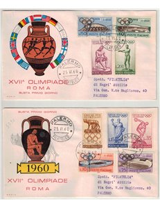 ITALY 1960 FDC (Rodia) Olympics