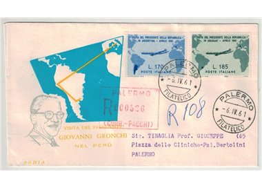ITALIA 1961 FDC (Rodia) Presidente Gronchi racc