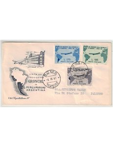 ITALY 1961 FDC (Capitolium) President Gronchi