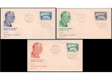 ITALY 1961 FDC (Libertas) President Gronchi