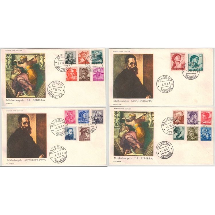 ITALY 1961 FDC (Olimpia) Michelangelo