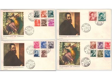 ITALY 1961 FDC (Olimpia) Michelangelo