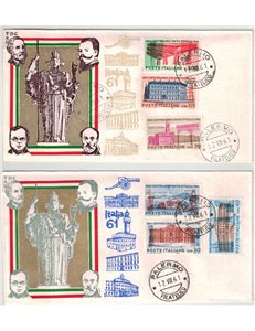 ITALY 1961 FDC (Fac) Unification of Italy