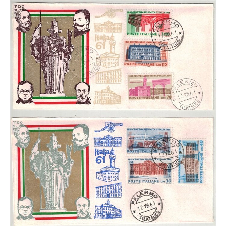 ITALIA 1961 FDC (Fac) Unità d´Italia