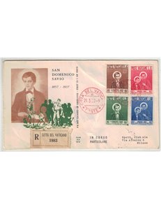 VATICANO 1957 FDC (Ala) FDC (Ala) San Domenico Savio racc