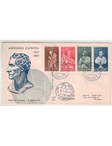 VATICANO 1958 FDC (Ala) Antonio Canova