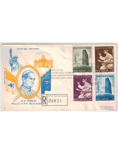 FDC VATICAN 1965 Paul VI at the UN 1 Filagrano envelope collected