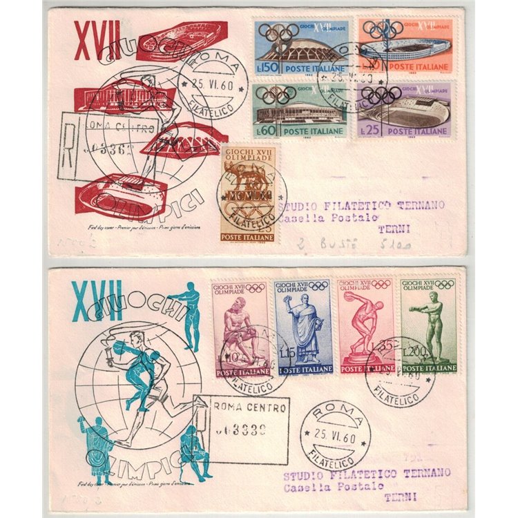 ITALIA 1960 FDC (Universal) Olimpiade racc