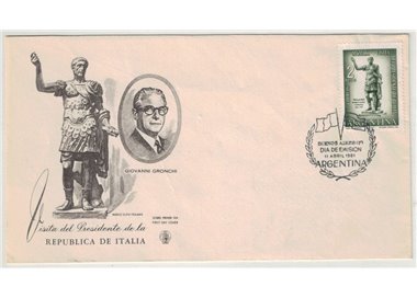 FDC ARGENTINA 1961 Visita Presidente Gronchi
