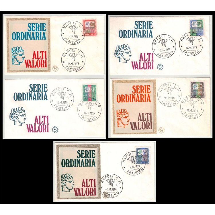 ITALY 1978-79 FDC (Filagrano) High values