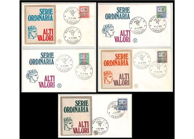 ITALIA 1978-79 FDC (Filagrano) Alti valori