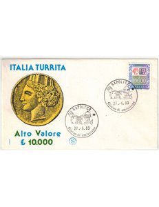ITALY 1983 FDC (Filagrano) High Values ? 10,000