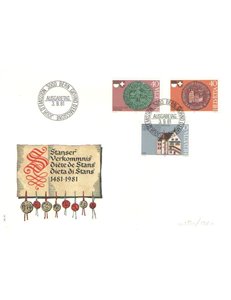 FDC SWITZERLAND 1981 Diet of Stans 1 envelope nv