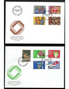 FDC SWITZERLAND 1981 Propaganda 2 covers nv