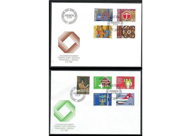 FDC SVIZZERA 1981 Propaganda 2 buste nv