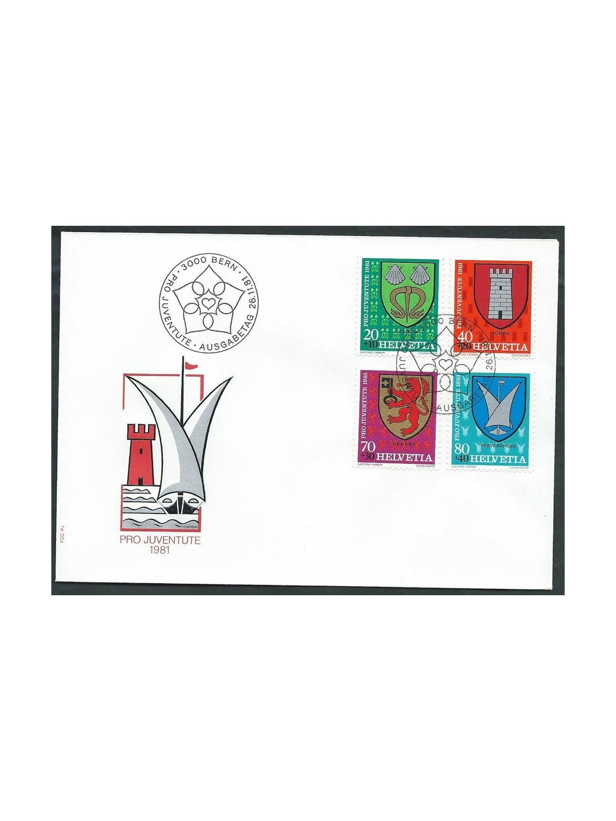 FDC SVIZZERA 1981 Pro juventute 1 busta nv