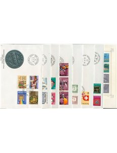 FDC SWITZERLAND 1978 Complete year 8 covers nv