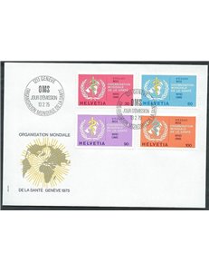 FDC SVIZZERA 1975 Oms, francobolli di servizio 1 busta nv