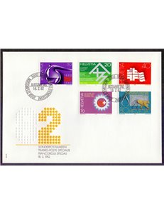 FDC SVIZZERA 1982 Francobolli speciali 1 busta nv