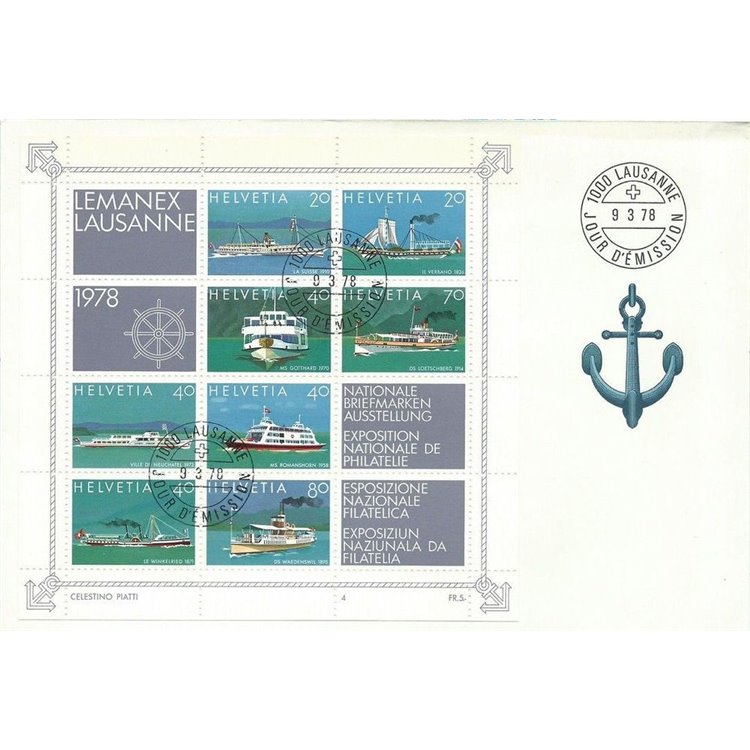FDC SWITZERLAND 1978 National Philatelic Exhibition 1 cover nv