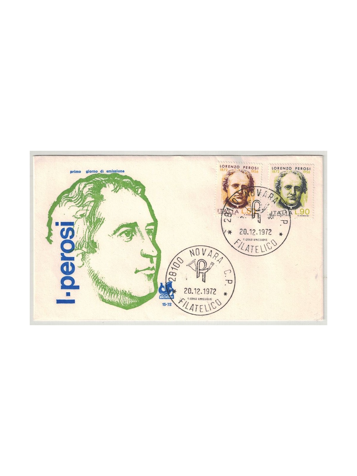ITALY 1972 FDC (Bucintoro) Lorenzo Perosi
