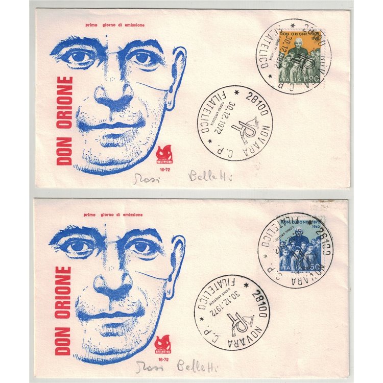 ITALY 1972 FDC (Bucintoro) Don Luigi Orione